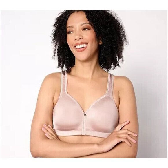Breezies Signature Shine Unlined Wirefree Bra Mink,36 DDD A674860 - Picture 1 of 1